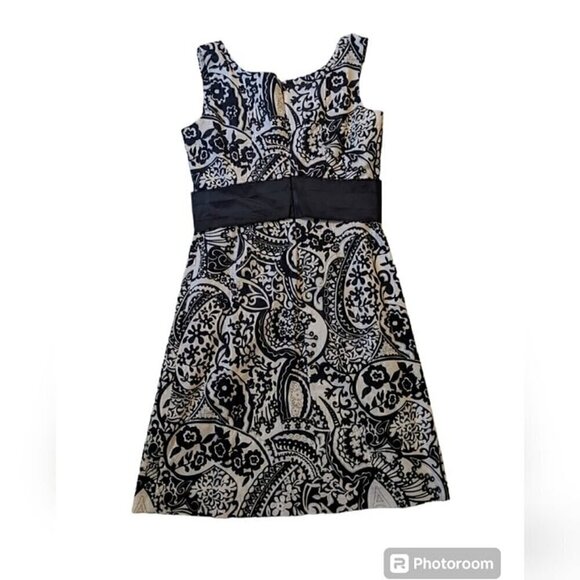 Rickie Freeman Teri Jon black and white Mid  casual dress. Size 4 - Picture 3 of 7